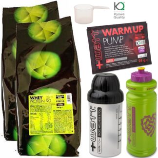 +WATT Whey 90 % Proteine Siero Del Latte Isolate Ultrafiltrate + Vitamine Shaker