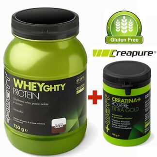 +WATT Wheyghty Proteine Del Siero Del Latte Isolate 750gr + 100gr Creatina Extra