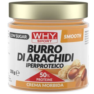 WHY SPORT BURRO DI ARACHIDI IPERPROTEICO - SMOOTH - 350 gr