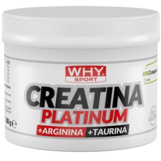 Why Sport Creatina Platinum 300 gr In polvere Creapure con Arginina e Taurina
