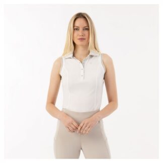 ANKY SS'24 Sleeveless Polo Shirt Bright White
