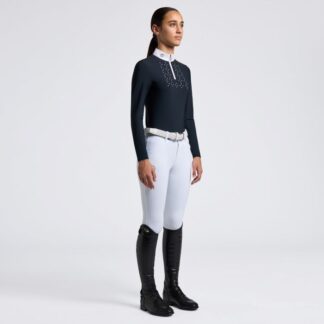 Cavalleria Toscana SS25 CT Jersey S/S Zip Competition Shirt Girls