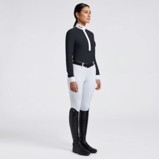 Cavalleria Toscana FW'24 CT Jersey L/S Competition Shirt Sheer Back Bib Women