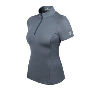 Equestrian Stockholm SS'24 Metallic Blue Illusion Top