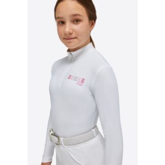 RG SS'24 Jersey L/S Competition Zip Polo Girls