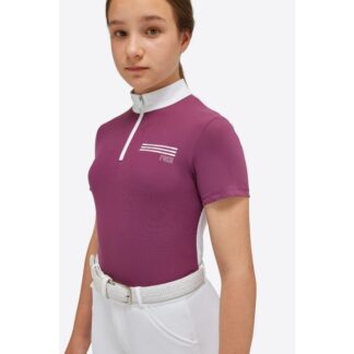 RG SS'24 Jersey S/S Competition Zip Polo Girls