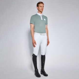 Cavalleria Toscana SS'24 CT Tech Piquet S/S Button Polo Competition Shirt Men