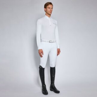 Cavalleria Toscana SS'24 CT Tech Piquet L/S Competition Zip Polo Men