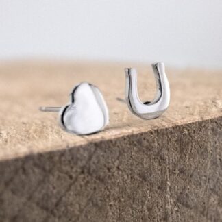 Ponytail & Co Earrings horseshoe & heart