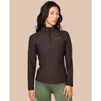 C'MON STUDIO Quater Zip Longsleeve Shirt W. Reflective Logo