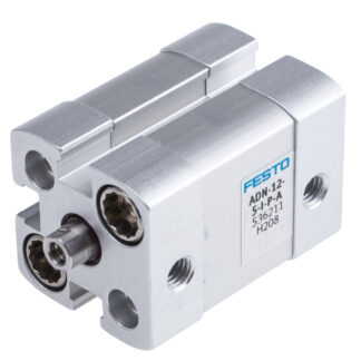 Cilindro pneumatico Festo ADN 536211, Doppio effetto, foro da 12mm, corsa 5mm, M5, 10 bar max