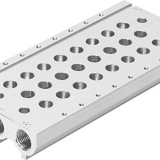 Base manifold Festo VABM-L1-14S-G14-10, 10 stazioni, filettatura G 1/4, Lega di alluminio