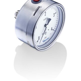 Manometro Bourdon, 0bar → 2.5bar max, Ø est. 100mm, Cert. ISO