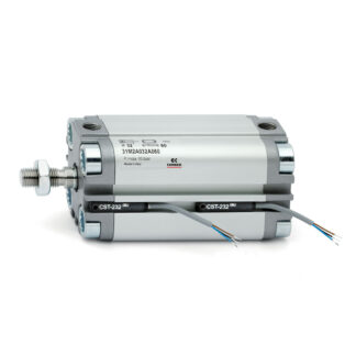 Cilindro pneumatico compatto Camozzi 31 31M2A050A010, Doppio effetto, foro da 50mm, corsa 10mm