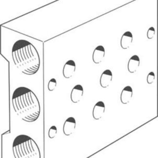 Manifold Festo PRS-1/4-3, 3 stazioni, filettatura G 1/2, Alluminio
