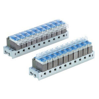 Manifold SMC VV100-S41-05-M5, 5 stazioni, filettatura M5, Resina