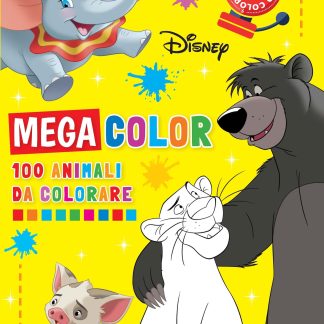 Mega color Disney 100 animali da colorare