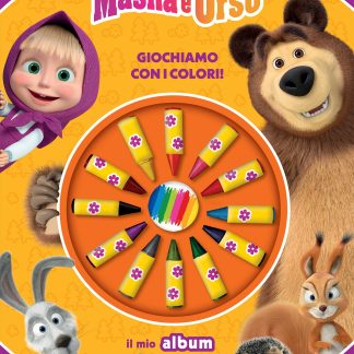 Masha e Orso. Il mio album pastello. Giochiamo con i colori!