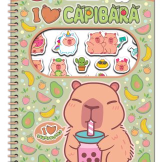 I Love Capibara. Puffy sticker. I love scrapbooks